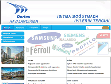 Tablet Screenshot of derteshavalandirma.com
